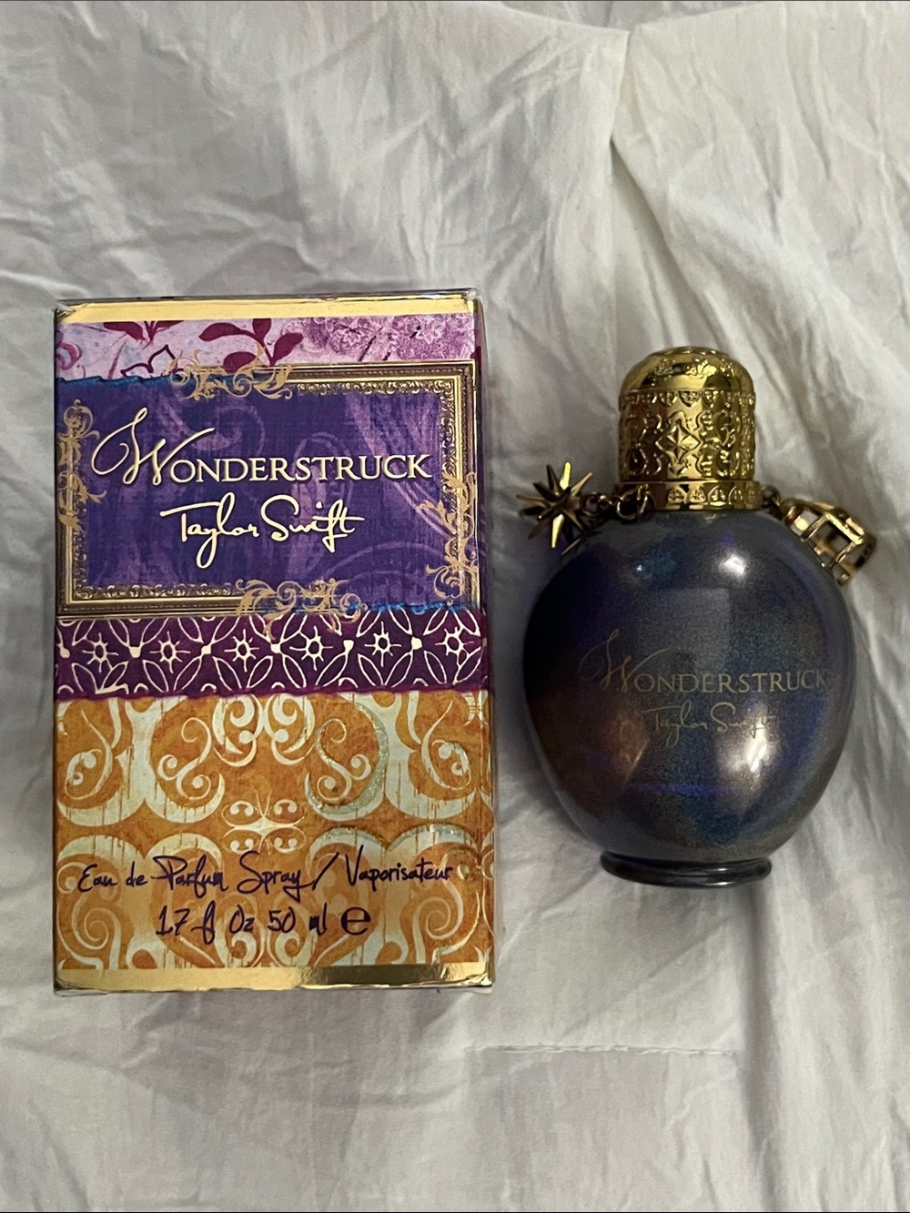 Taylor Swift Wonderstruck Perfume with Charms - Purple and Gold Charm Bottle